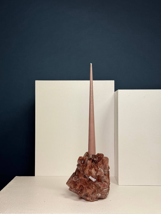 Candlestick Holder- Amber