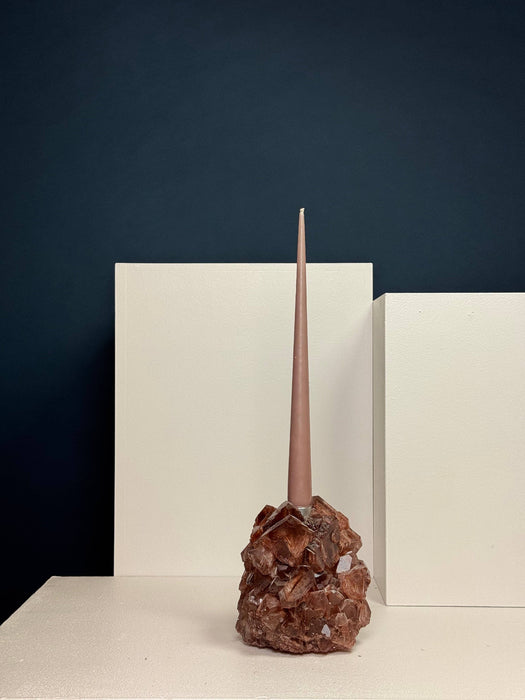 Candlestick Holder- Amber